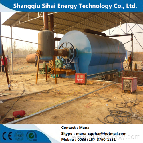 Circulating Waste Rubber to Fuel Oil Pyrolysis Machine